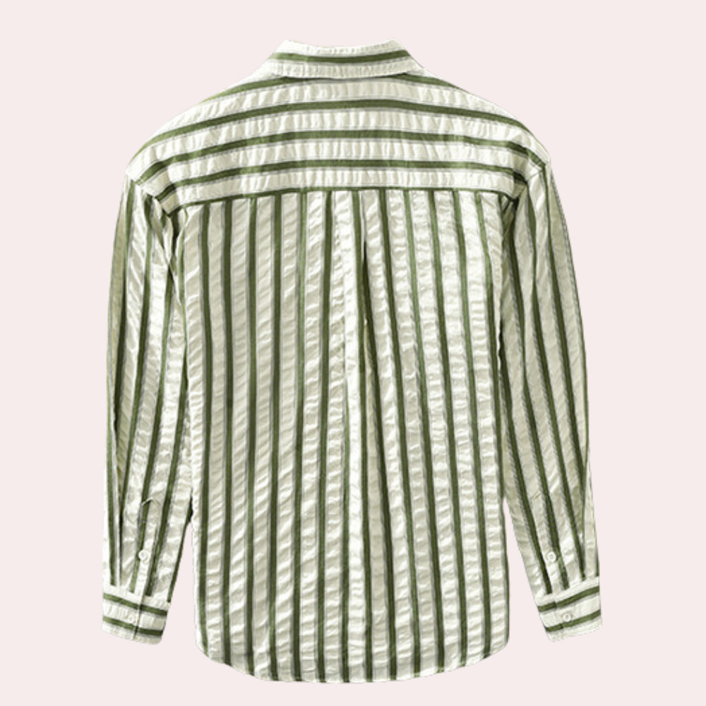 Branko - Modern en Casual Gestreept Overhemd