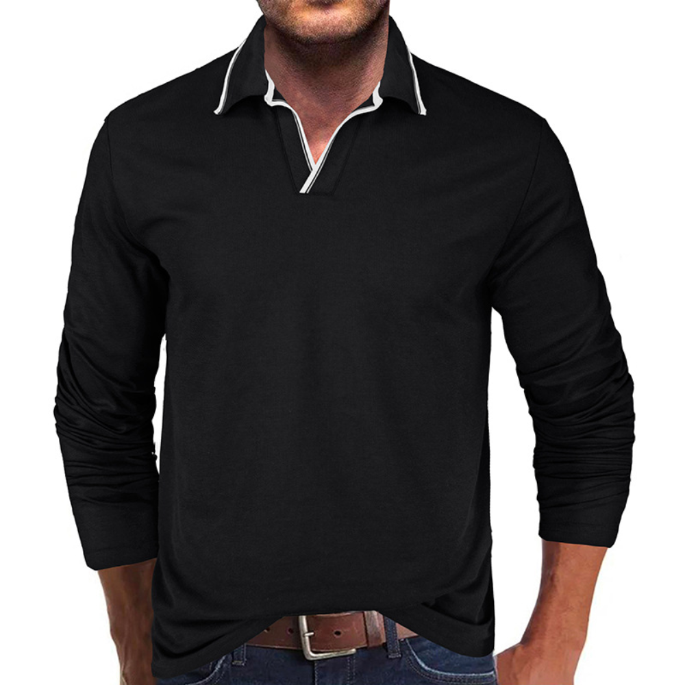 Cipactli - Comfortabel heren-T-shirt met V-hals