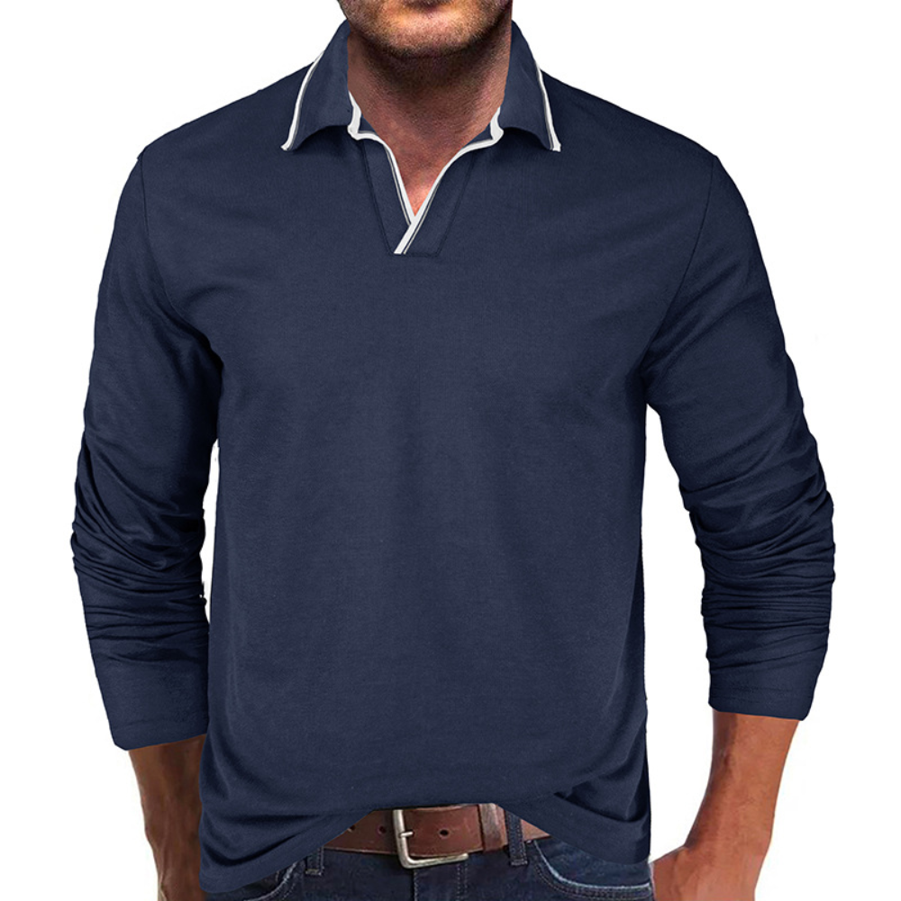 Cipactli - Comfortabel heren-T-shirt met V-hals
