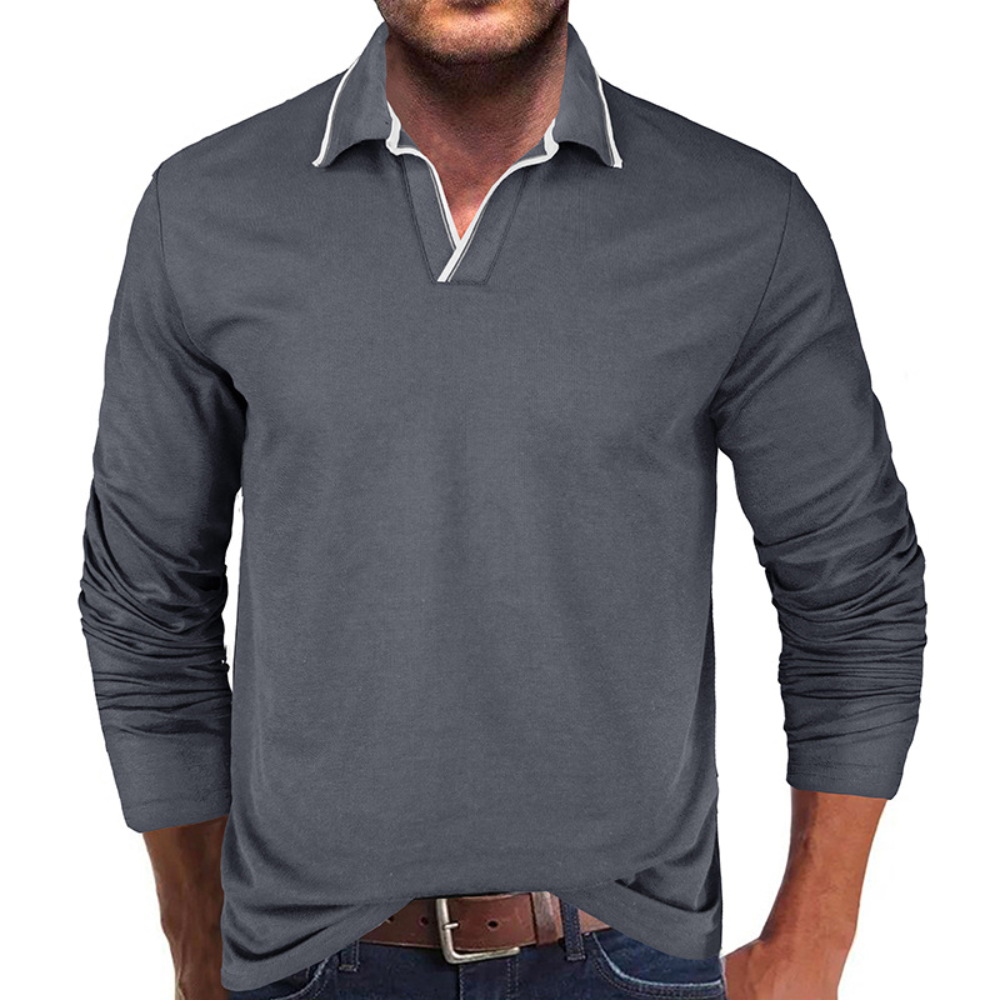Cipactli - Comfortabel heren-T-shirt met V-hals