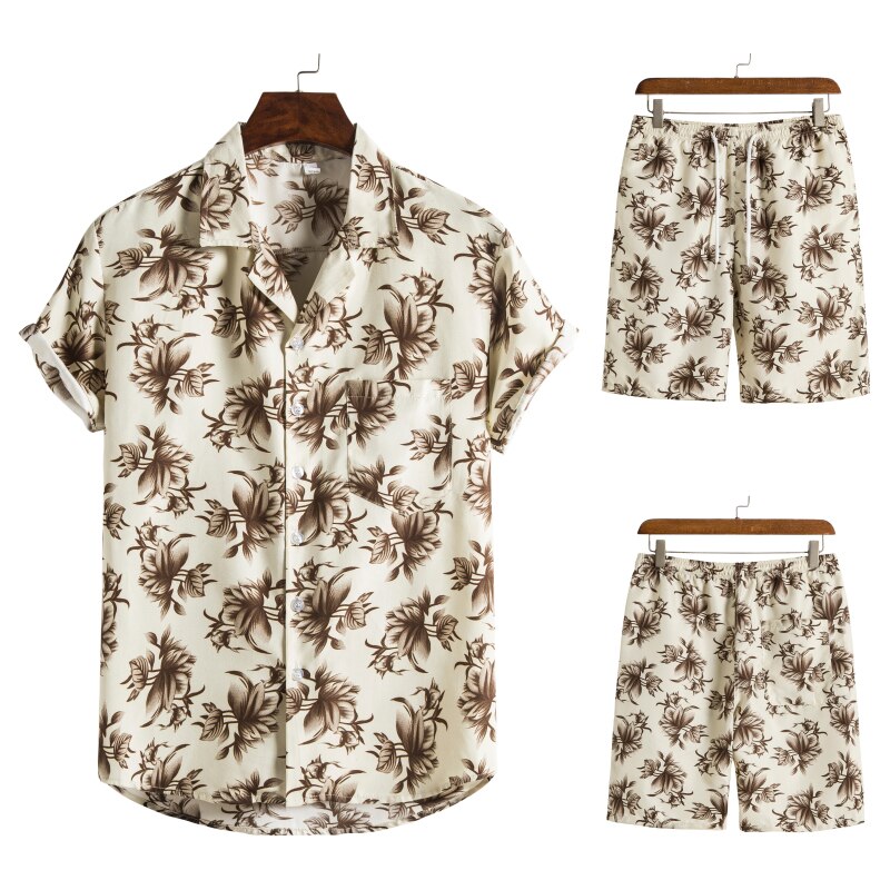 Hawaiiaans Print Zomerset voor Heren