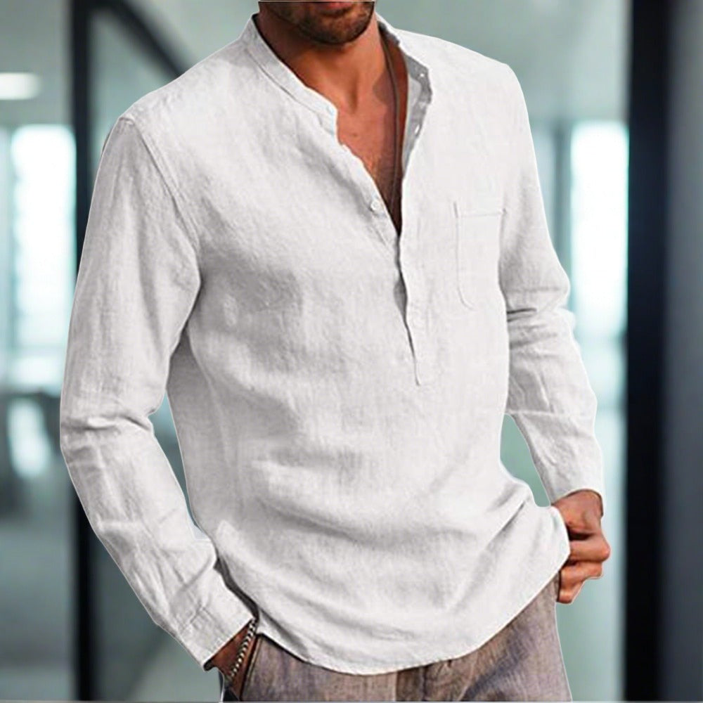 NIMA Slim Linnen Comfort Overhemd