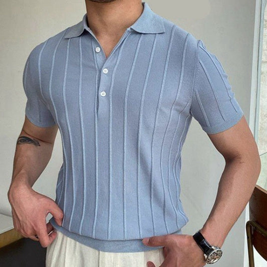 NIMA Luxe Gebreid Polo Overhemd