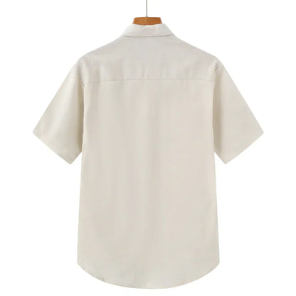 River Blouse - Linnen Polo Met Korte Mouwen