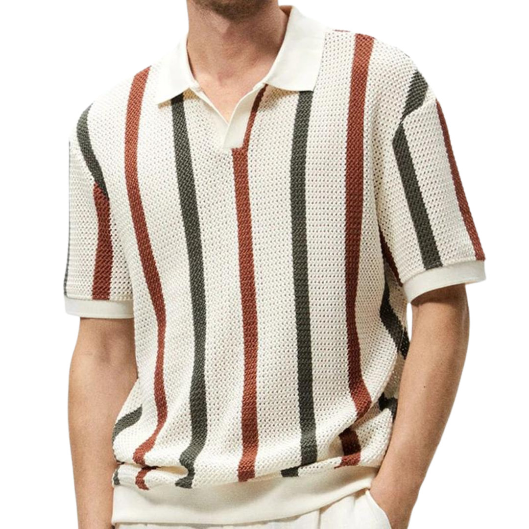 NIMA Gestreepte Comfort Polo