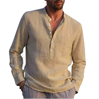 NIMA Slim Linnen Comfort Overhemd