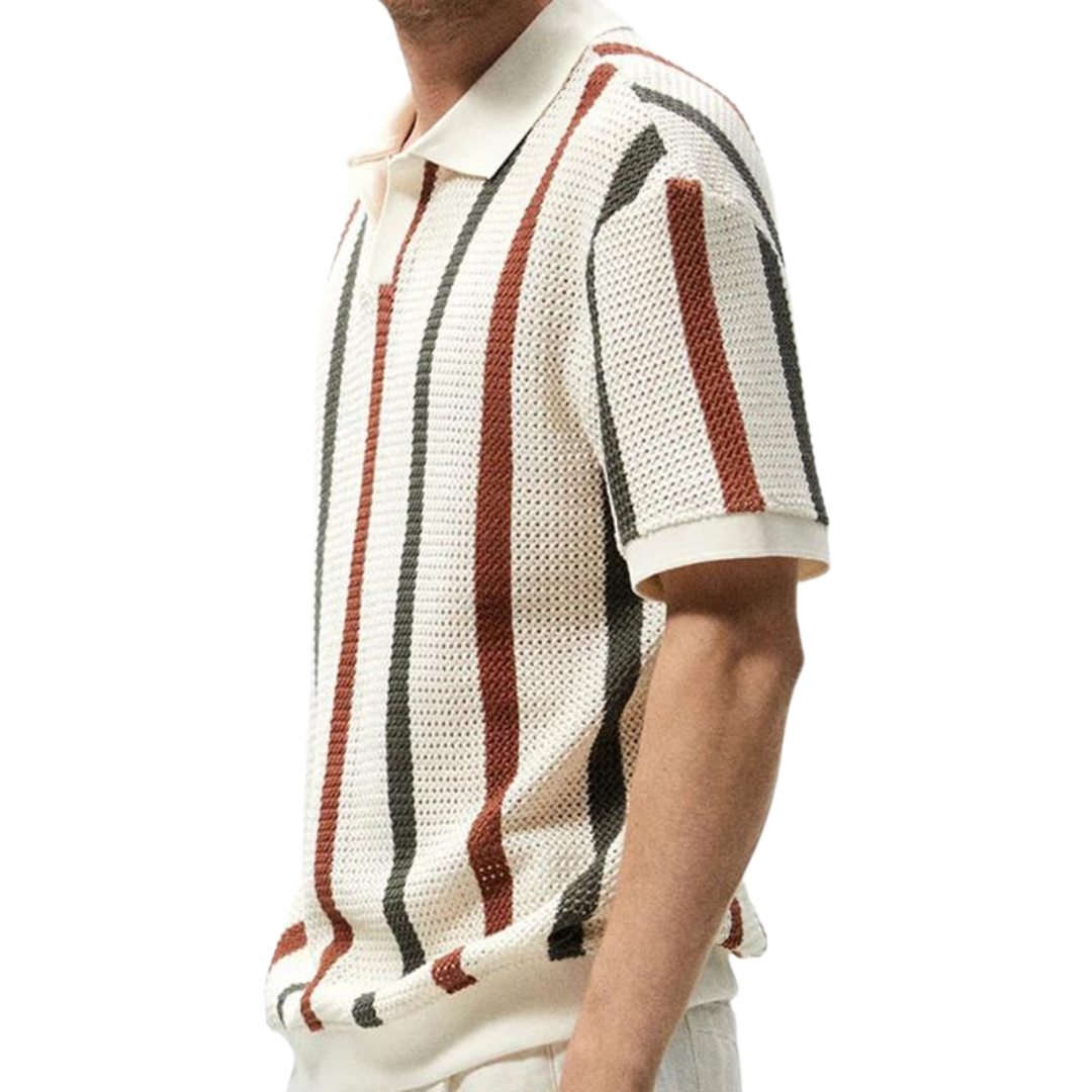 NIMA Gestreepte Comfort Polo