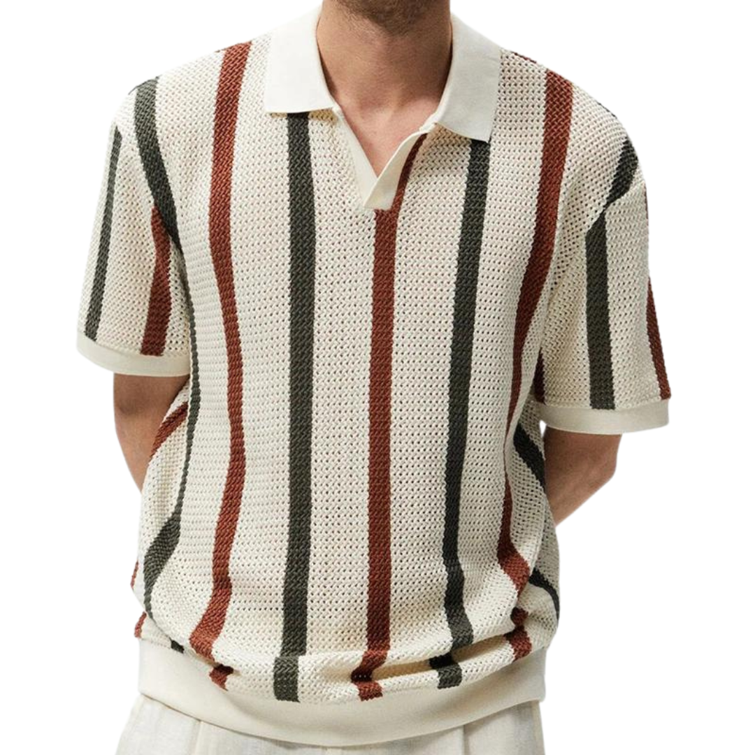 NIMA Gestreepte Comfort Polo