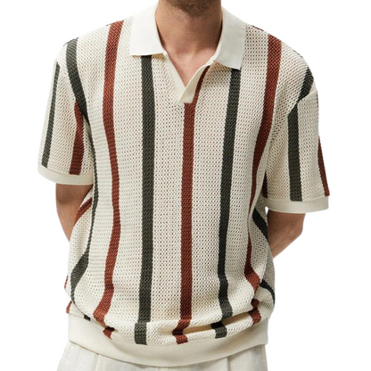 NIMA Gestreepte Comfort Polo