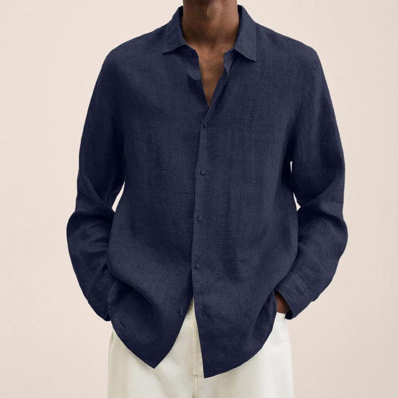 NIMA Elegant linnen overhemd voor heren