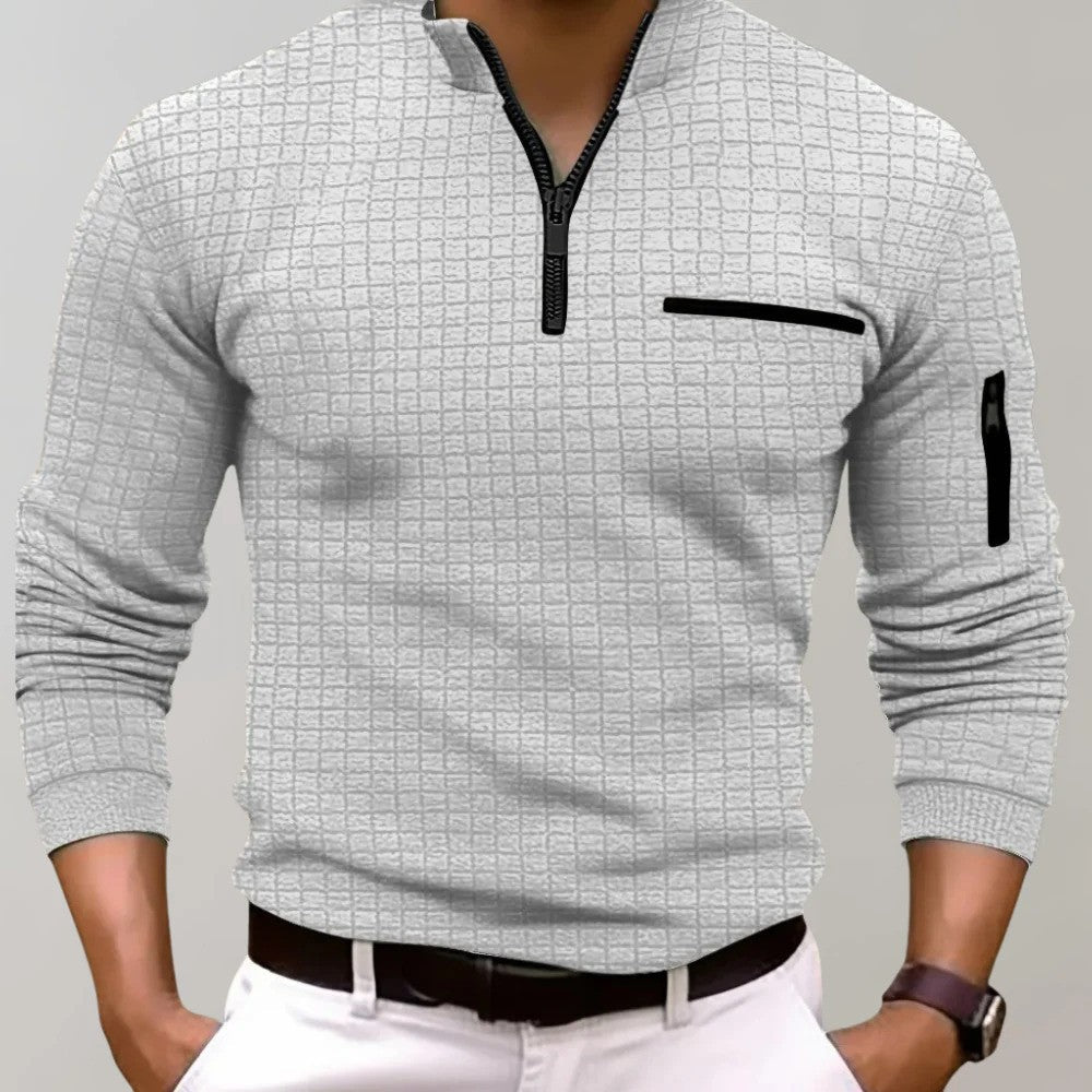 Jasper - Klassiek Heren Poloshirt met Lange Mouwen