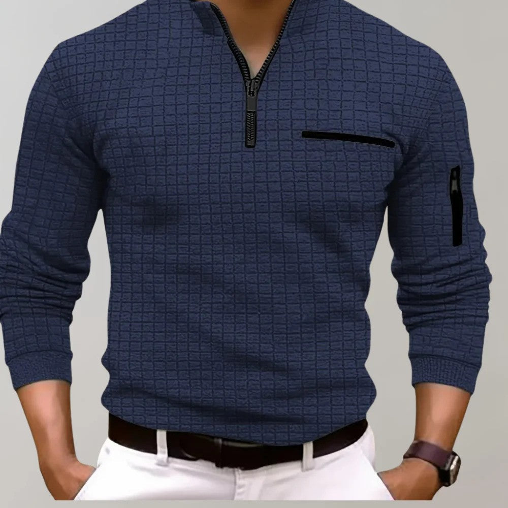 Jasper - Klassiek Heren Poloshirt met Lange Mouwen