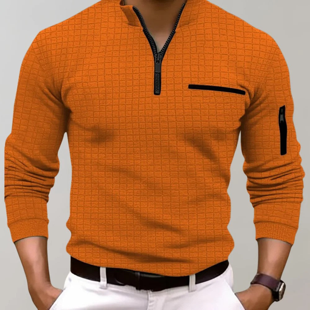Jasper - Klassiek Heren Poloshirt met Lange Mouwen