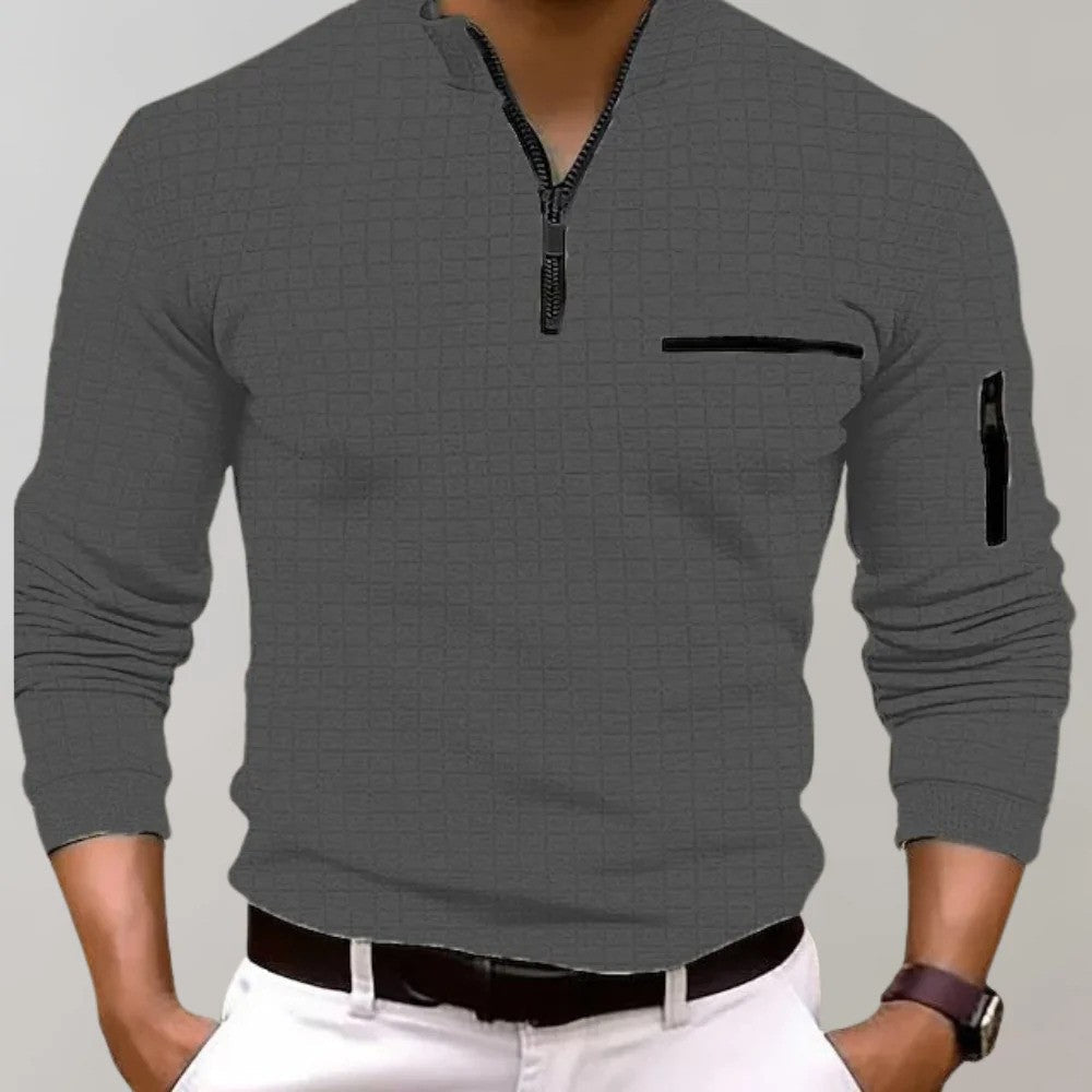 Jasper - Klassiek Heren Poloshirt met Lange Mouwen