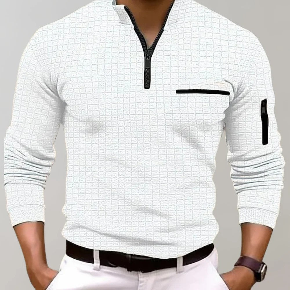Jasper - Klassiek Heren Poloshirt met Lange Mouwen