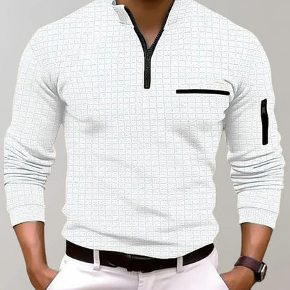 Jasper - Klassiek Heren Poloshirt met Lange Mouwen