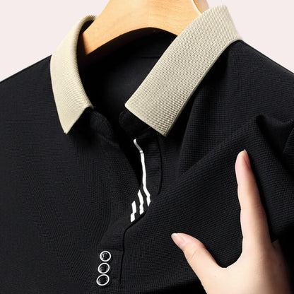 Mateo - Casual Polo met Lange Mouwen voor Heren