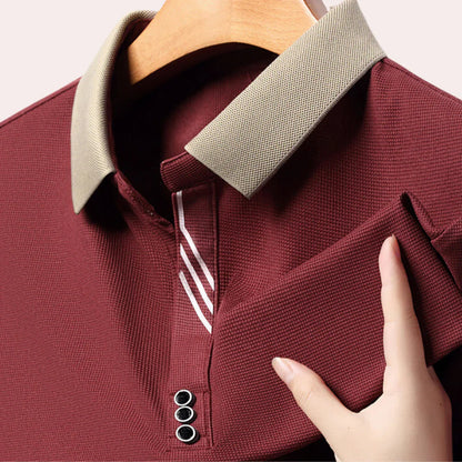 Mateo - Casual Polo met Lange Mouwen voor Heren