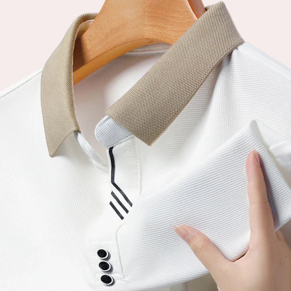 Mateo - Casual Polo met Lange Mouwen voor Heren