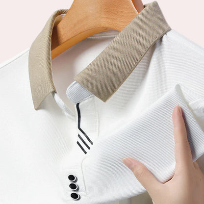 Mateo - Casual Polo met Lange Mouwen voor Heren