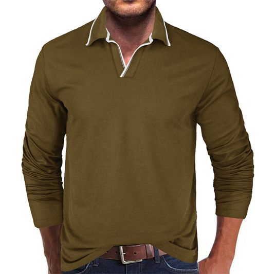 Cipactli - Comfortabel heren-T-shirt met V-hals