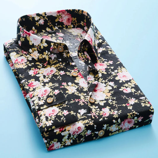 Floris – Trendy Gebloemd Overhemd voor Heren