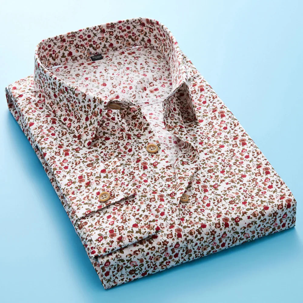 Floris – Trendy Gebloemd Overhemd voor Heren