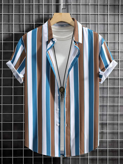 Alec | Heren Zomer Overhemd Korte Mouwen Casual