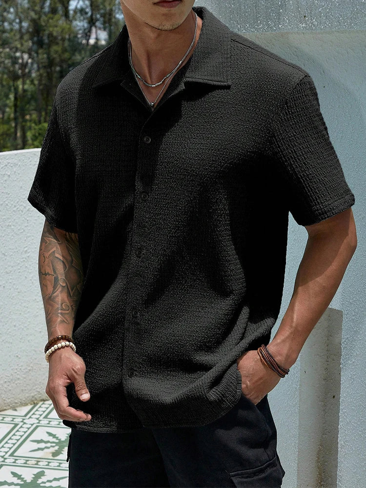 Enzo | Effen Heren Shirt Vintage Casual