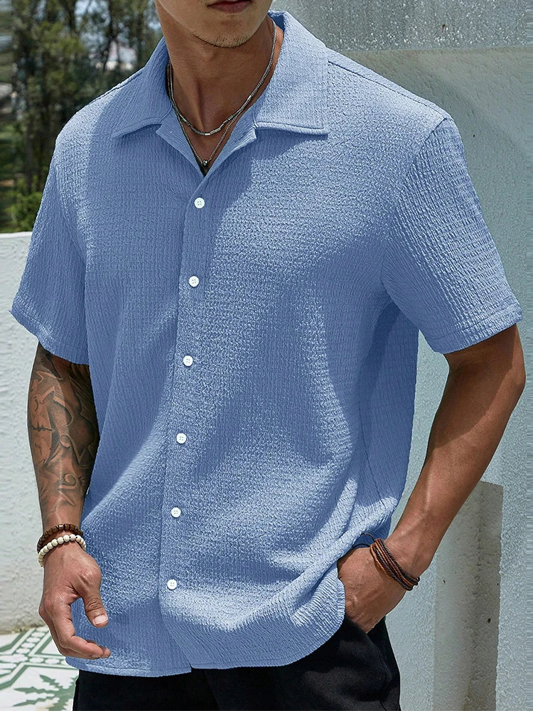 Enzo | Effen Heren Shirt Vintage Casual