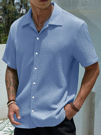 Enzo | Effen Heren Shirt Vintage Casual