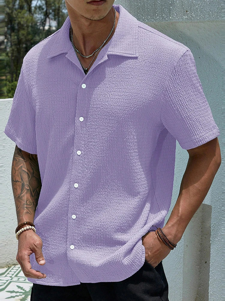 Enzo | Effen Heren Shirt Vintage Casual