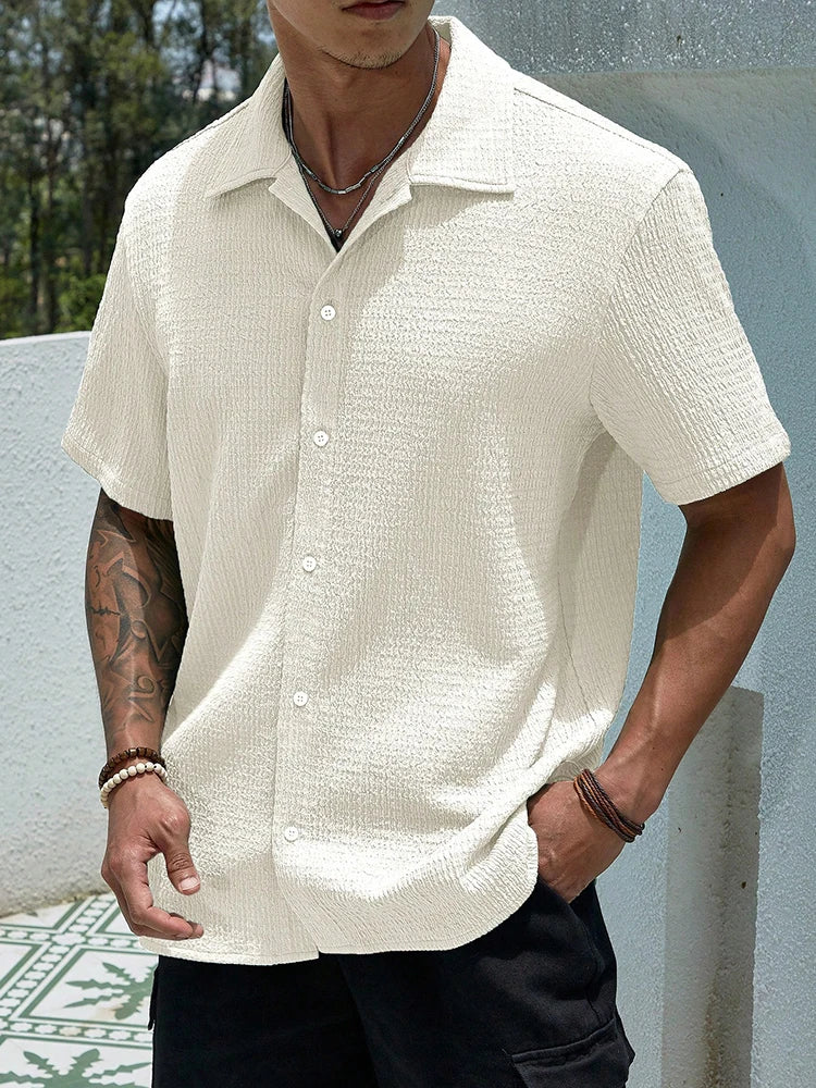 Enzo | Effen Heren Shirt Vintage Casual