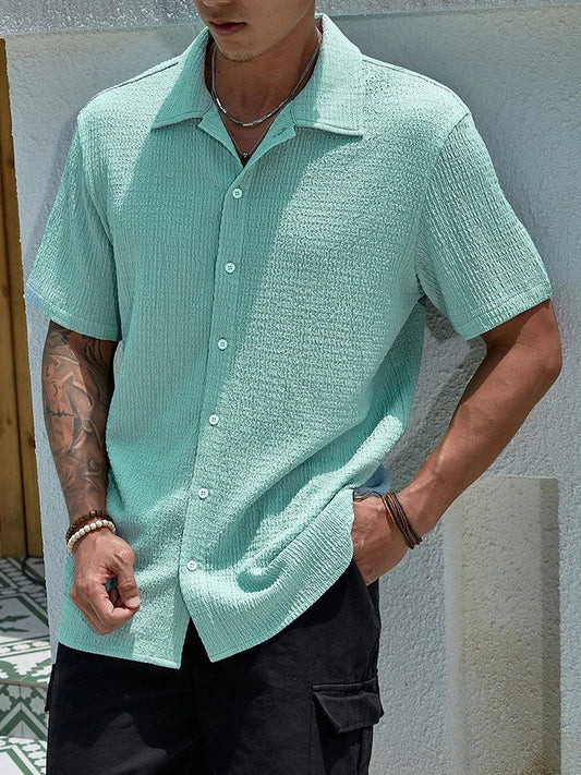 Enzo | Effen Heren Shirt Vintage Casual