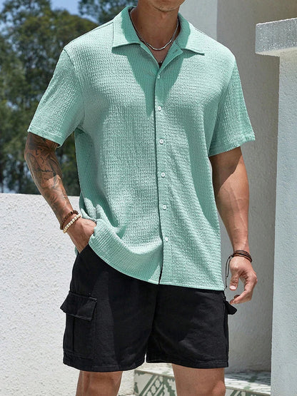 Enzo | Effen Heren Shirt Vintage Casual