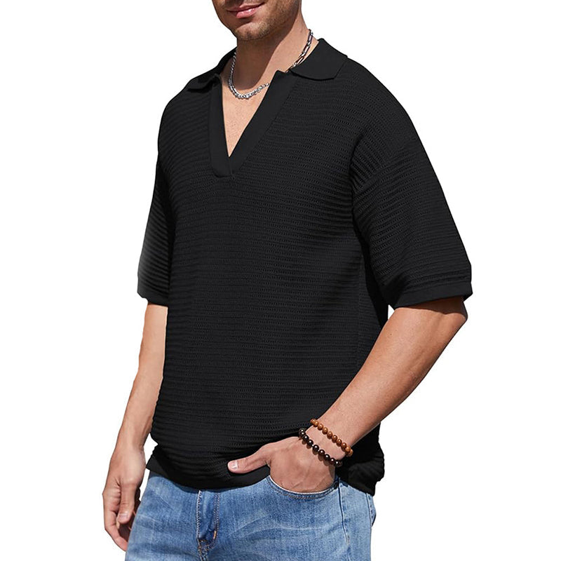 NIMA Modern Gebreid Overhemd
