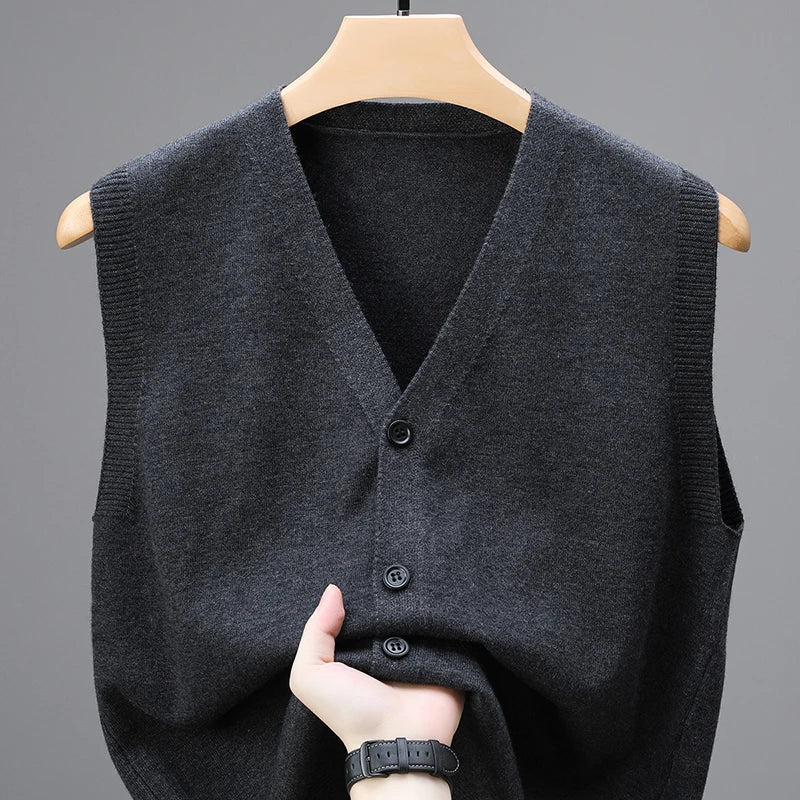 Onni | Casual gebreide mouwloze Sweater