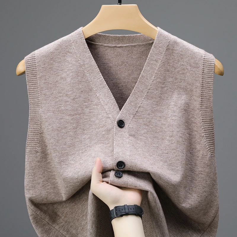 Onni | Casual gebreide mouwloze Sweater