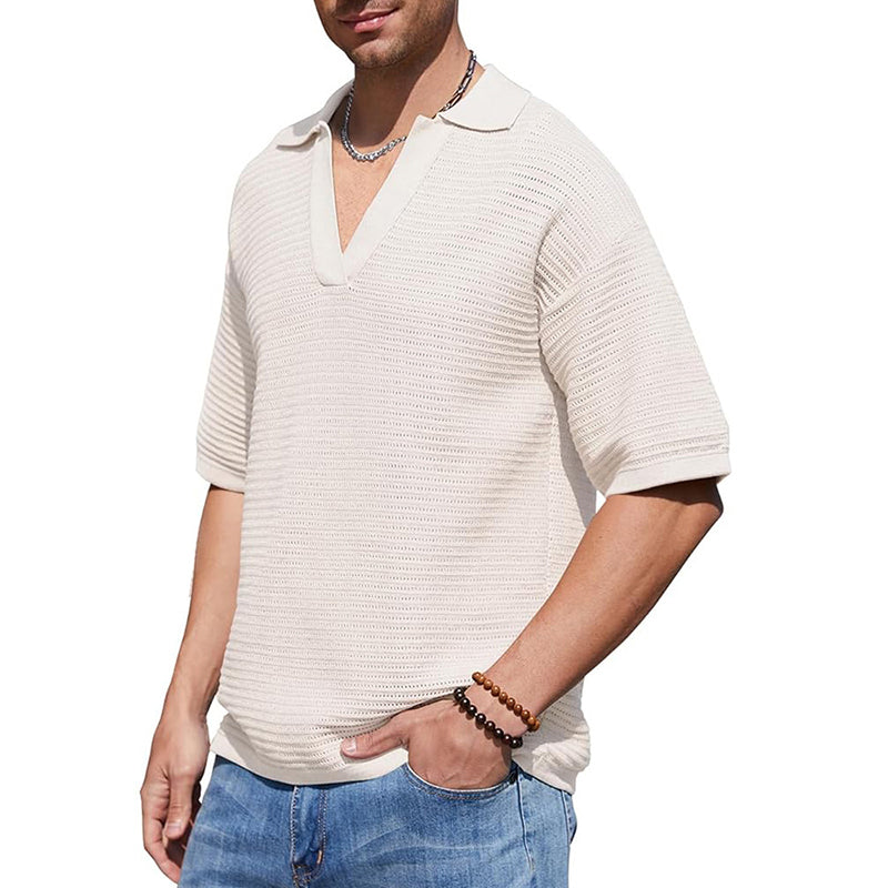 NIMA Modern Gebreid Overhemd