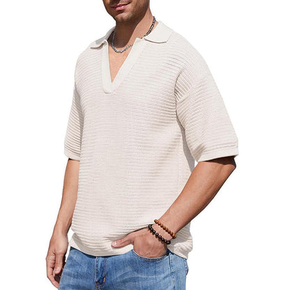 NIMA Modern Gebreid Overhemd