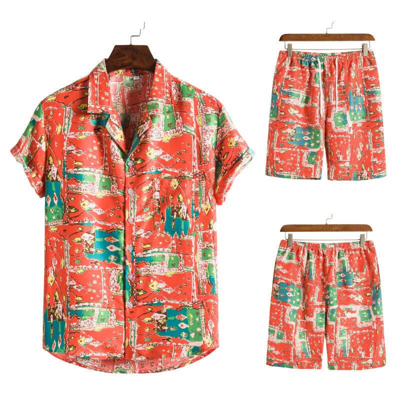 Hawaiiaans Print Zomerset voor Heren