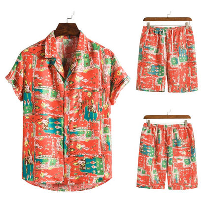Hawaiiaans Print Zomerset voor Heren