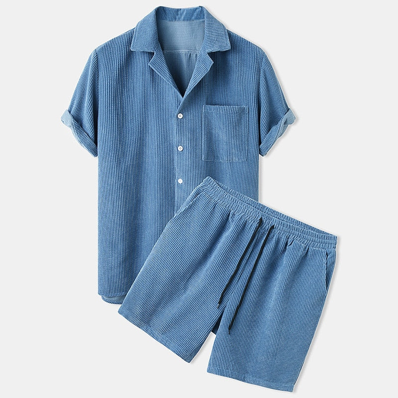 Ribstof Zomer Set voor Heren