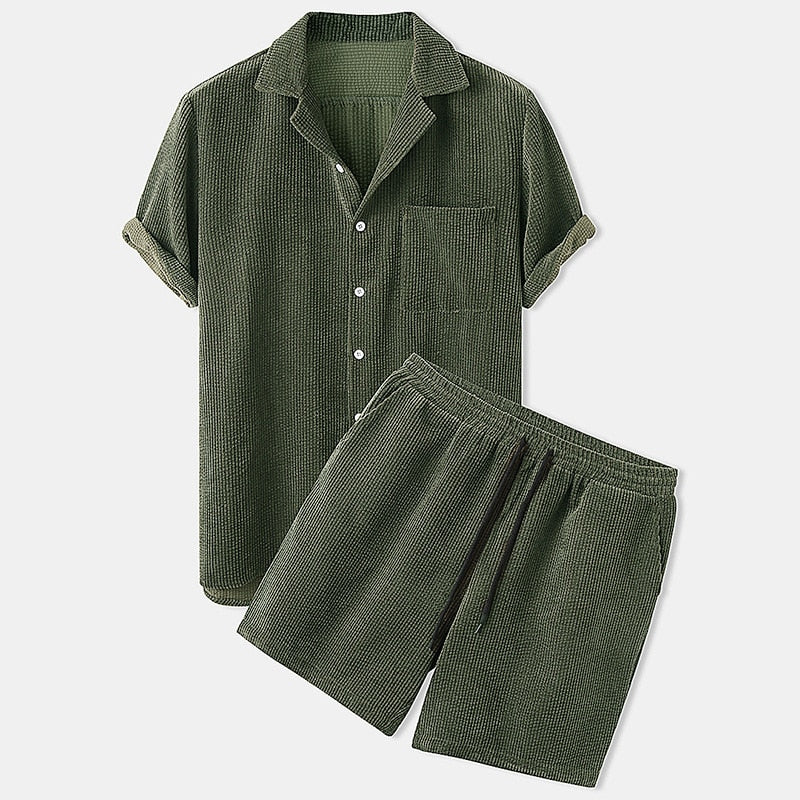 Ribstof Zomer Set voor Heren