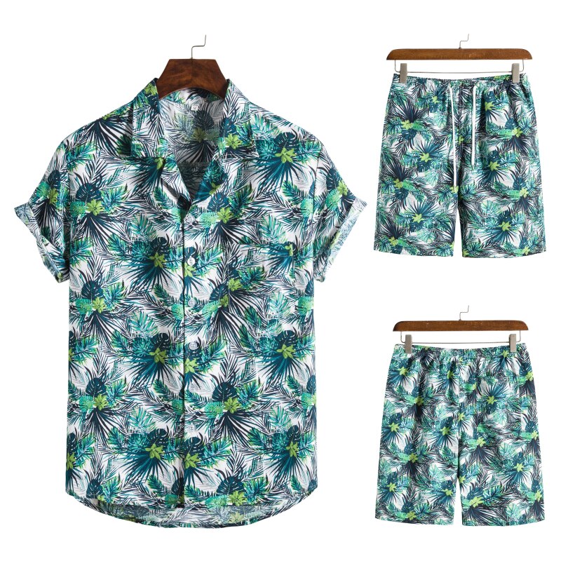Hawaiiaans Print Zomerset voor Heren