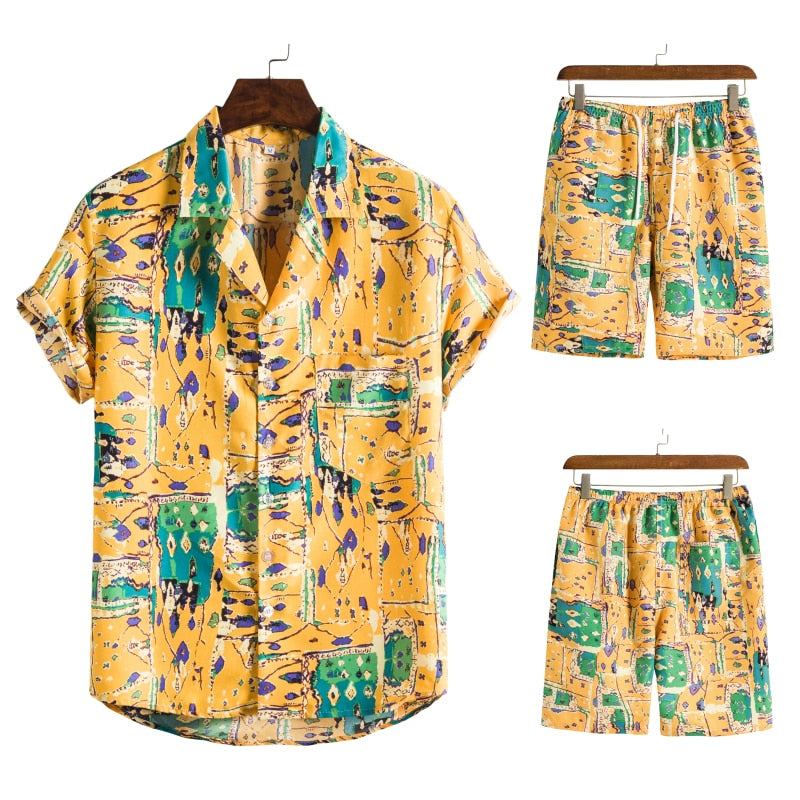 Hawaiiaans Print Zomerset voor Heren