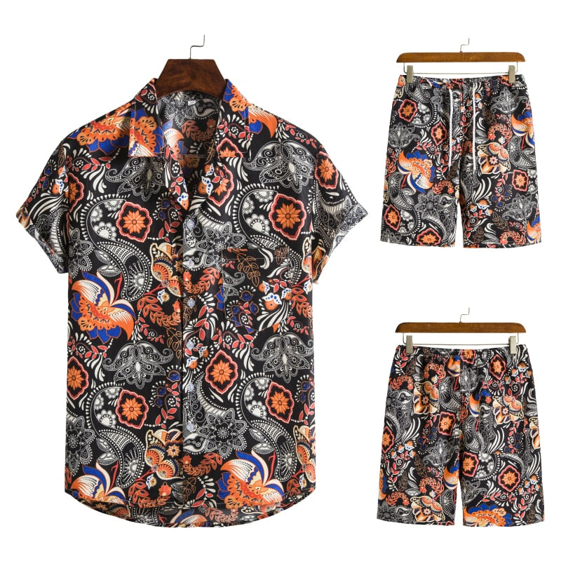 Hawaiiaans Print Zomerset voor Heren