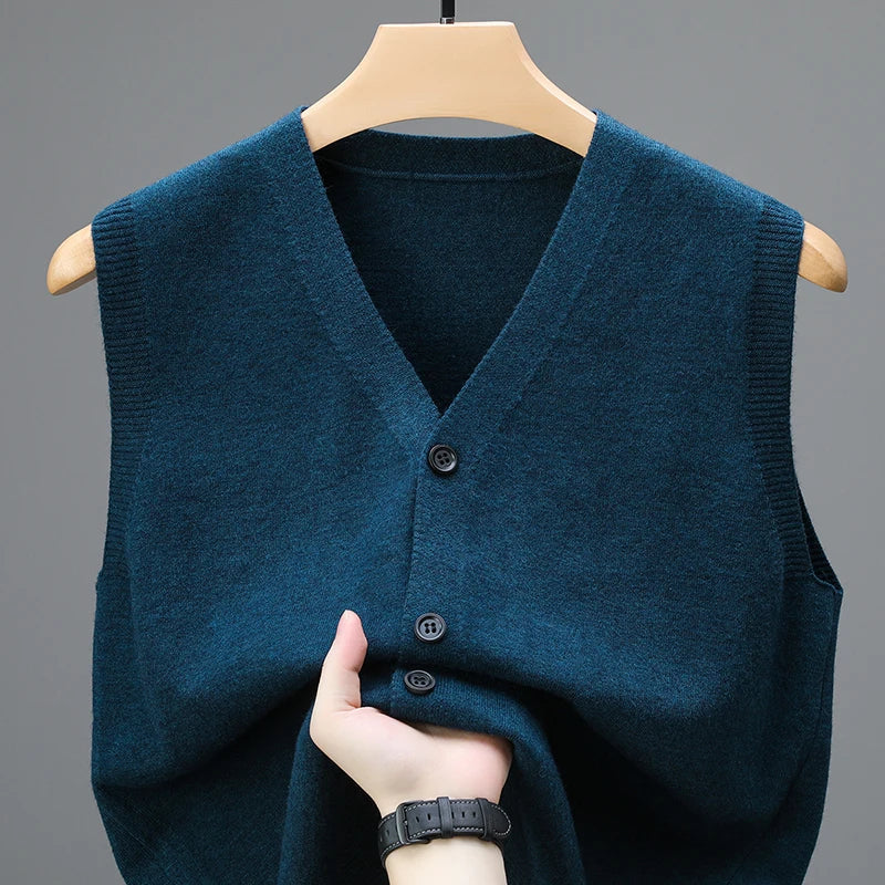 Onni | Casual gebreide mouwloze Sweater