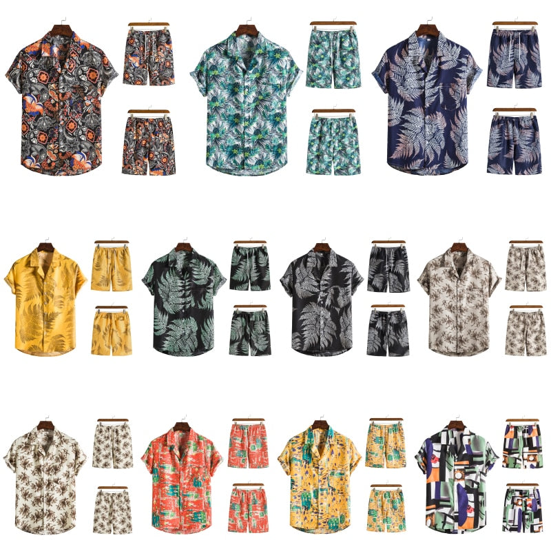 Hawaiiaans Print Zomerset voor Heren